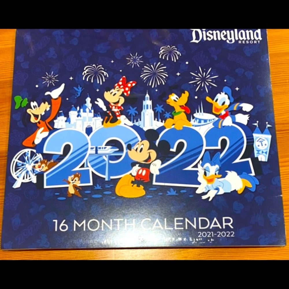 Disneyland Resort 2021-2022 16 Month Calendar